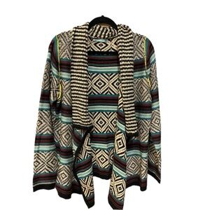 Aztec cardigan sweater
